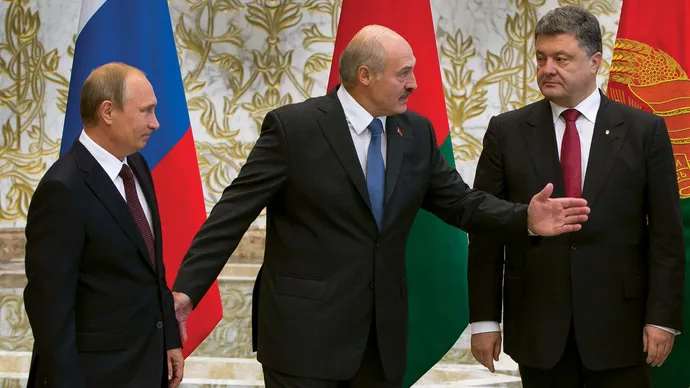 Vladimir Putin Alexander Lukashenko Petro Poroshenko
